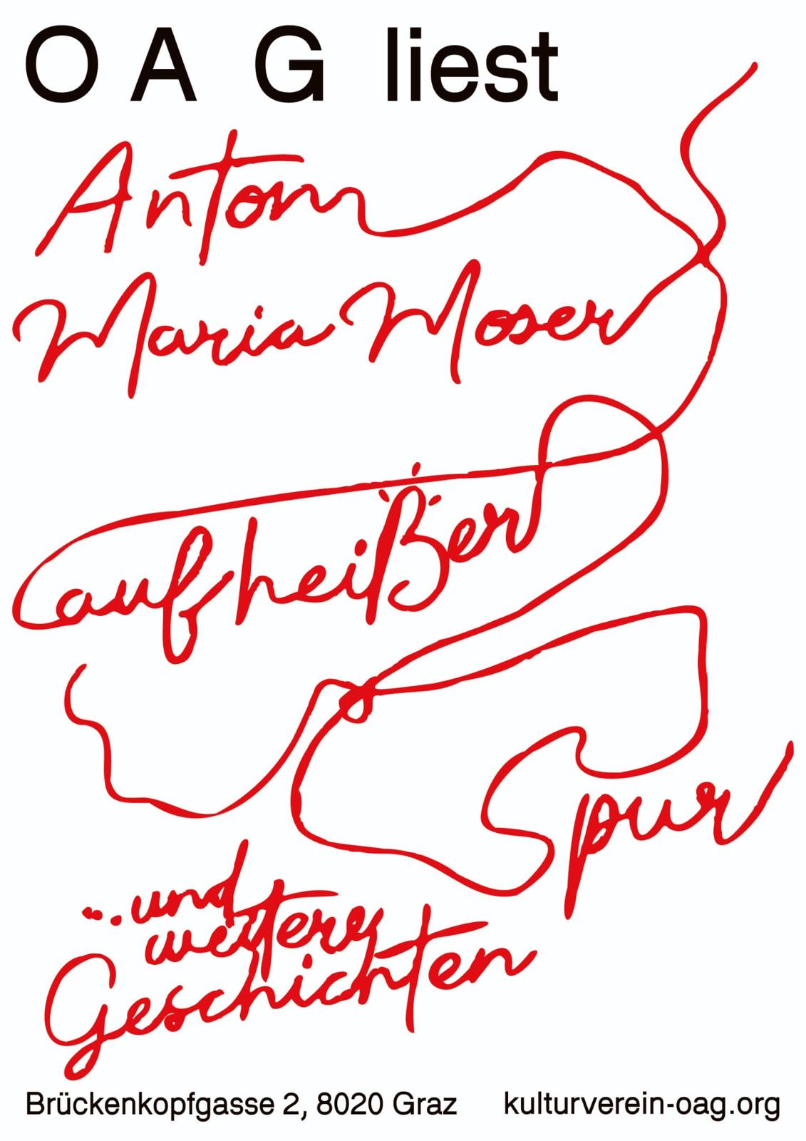 Lesung mit Anton Maria Moser